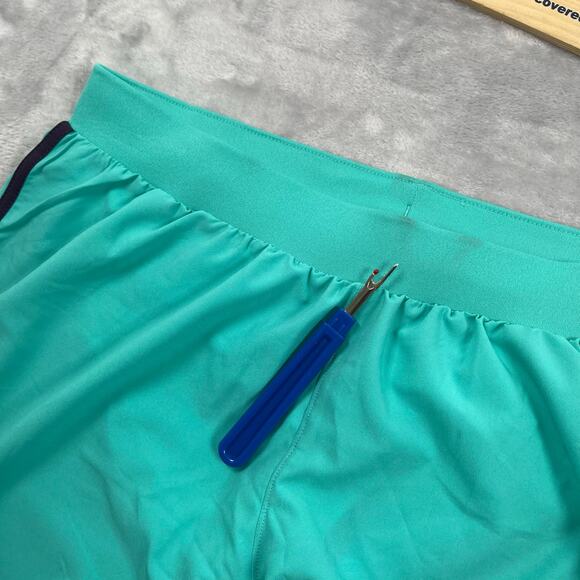 Under Armour Shorts Women Small Turquoise Fly By Elite 5" Attached Brief 1369757 - Picture 3 of 16